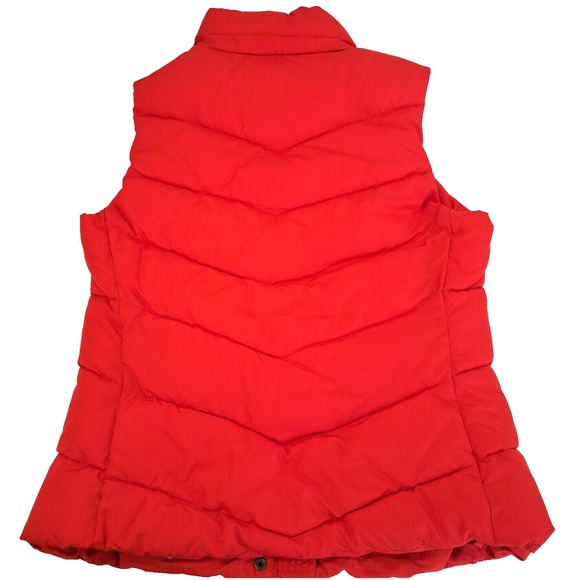 Gap Puffer Vest Winter Edition Womens S Red Full Zip &Snaps 2012 Valentine's Day - Picture 5 of 9